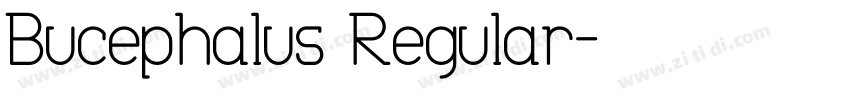 Bucephalus Regular字体转换